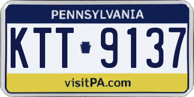 PA license plate KTT9137