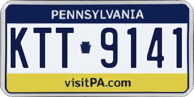 PA license plate KTT9141
