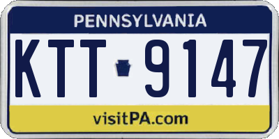PA license plate KTT9147