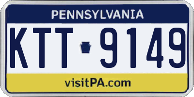 PA license plate KTT9149