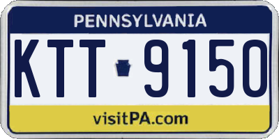 PA license plate KTT9150
