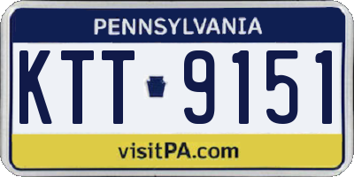 PA license plate KTT9151