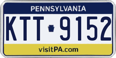 PA license plate KTT9152