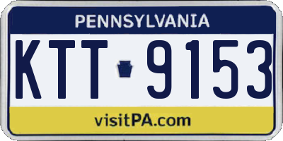 PA license plate KTT9153