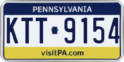 PA license plate KTT9154