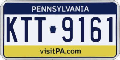 PA license plate KTT9161