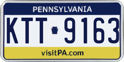 PA license plate KTT9163
