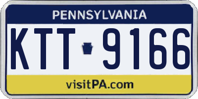 PA license plate KTT9166