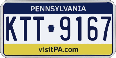 PA license plate KTT9167
