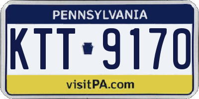 PA license plate KTT9170