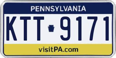 PA license plate KTT9171