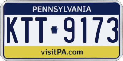 PA license plate KTT9173