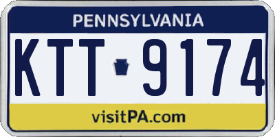 PA license plate KTT9174