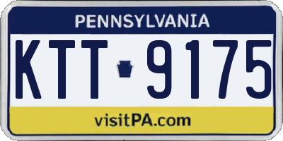 PA license plate KTT9175