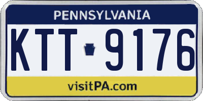PA license plate KTT9176