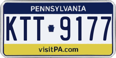 PA license plate KTT9177