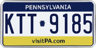 PA license plate KTT9185