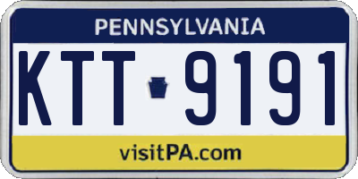 PA license plate KTT9191