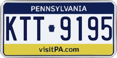 PA license plate KTT9195