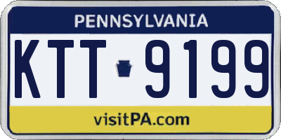 PA license plate KTT9199