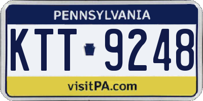 PA license plate KTT9248
