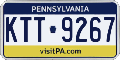 PA license plate KTT9267