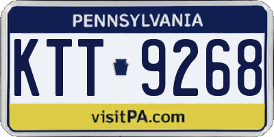 PA license plate KTT9268