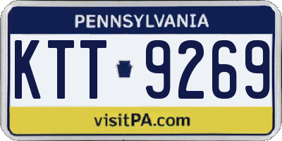 PA license plate KTT9269