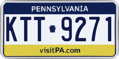 PA license plate KTT9271