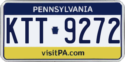 PA license plate KTT9272