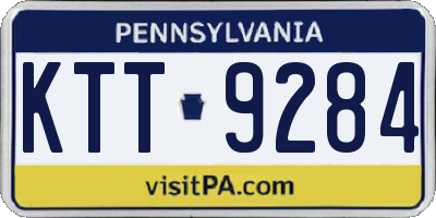 PA license plate KTT9284