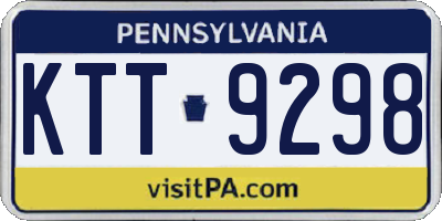 PA license plate KTT9298