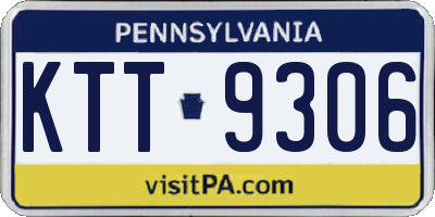 PA license plate KTT9306