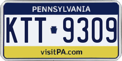 PA license plate KTT9309