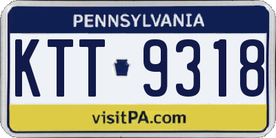 PA license plate KTT9318