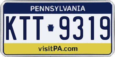 PA license plate KTT9319