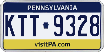 PA license plate KTT9328