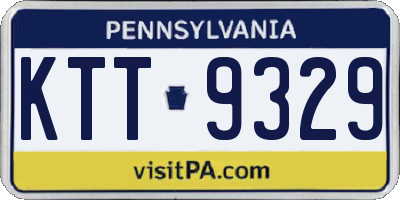PA license plate KTT9329