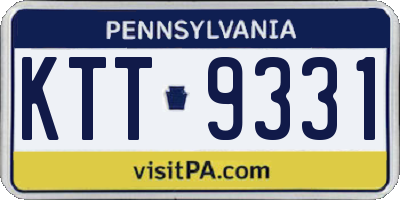 PA license plate KTT9331