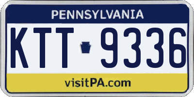 PA license plate KTT9336