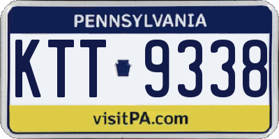 PA license plate KTT9338