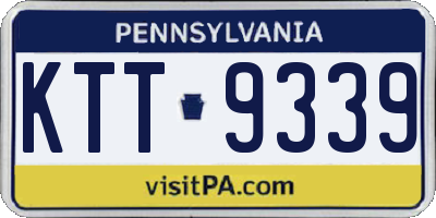 PA license plate KTT9339