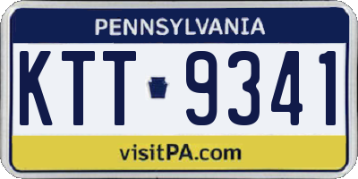 PA license plate KTT9341