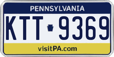 PA license plate KTT9369
