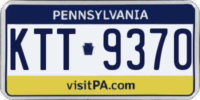 PA license plate KTT9370