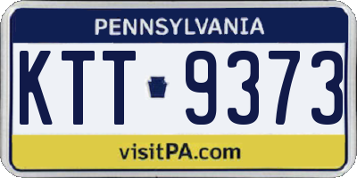 PA license plate KTT9373