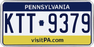 PA license plate KTT9379