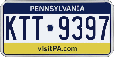 PA license plate KTT9397