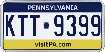 PA license plate KTT9399