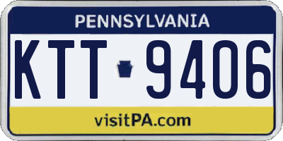 PA license plate KTT9406